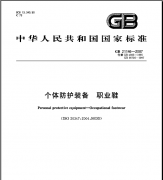 个体防护装备 职业鞋GB21146-2007