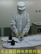 静电性能是评估防静电服质量好坏的重要指标